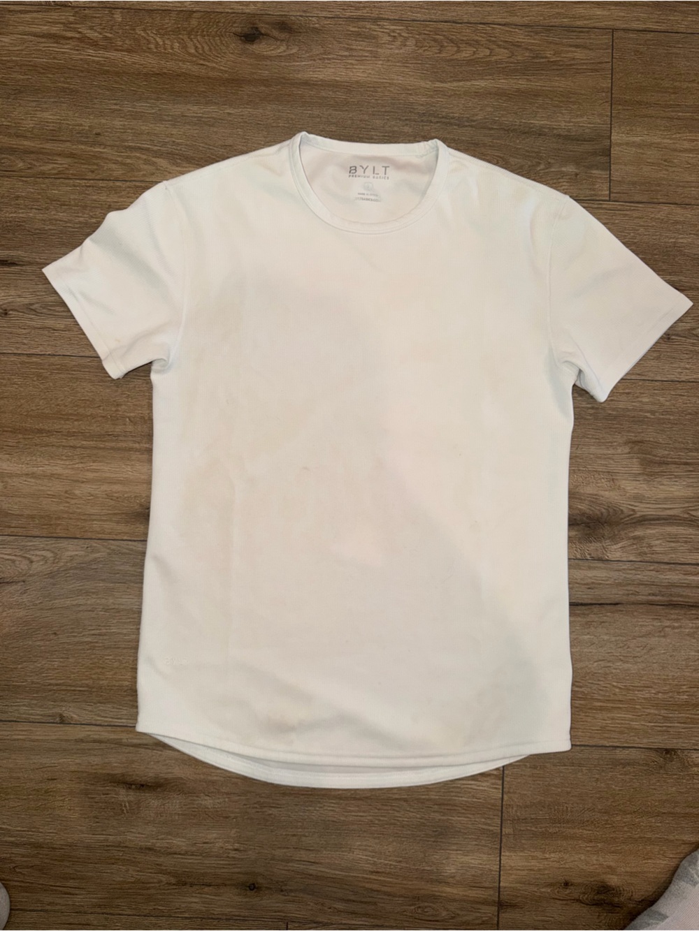 BYLT Basics Men’s Short Sleeve Crew Tee - White